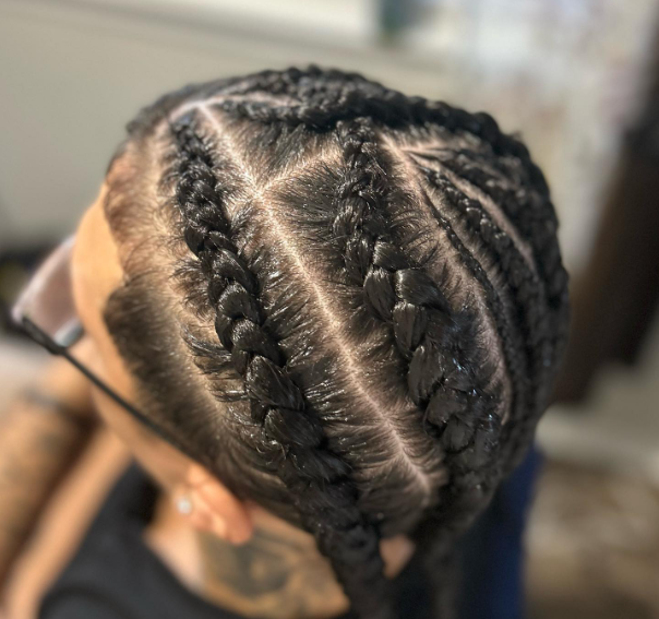 Men with Feed in Braids For Men