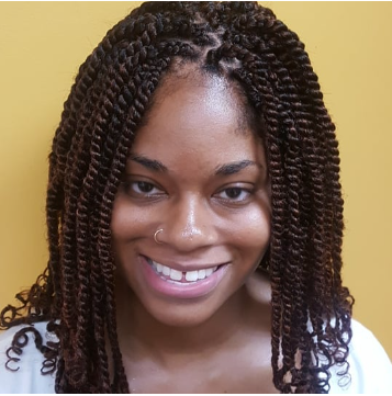 Female with Natural Hair Kinky Twists