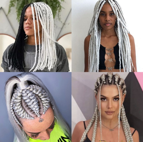 12 White Braids Hairstyles