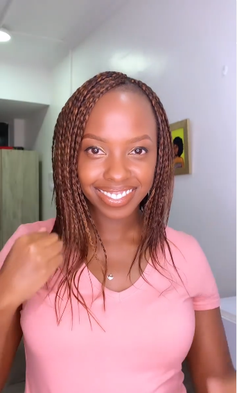 Girl with Nigerian Loose Braids