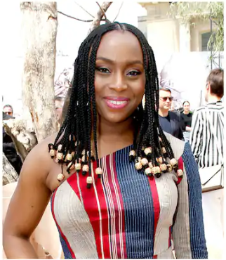 Female with Nigerian Braids With Beads