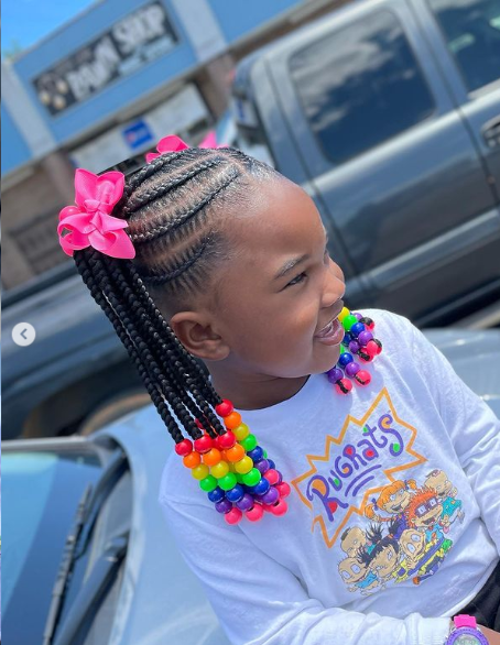 little girl with Kids Scalp Braids