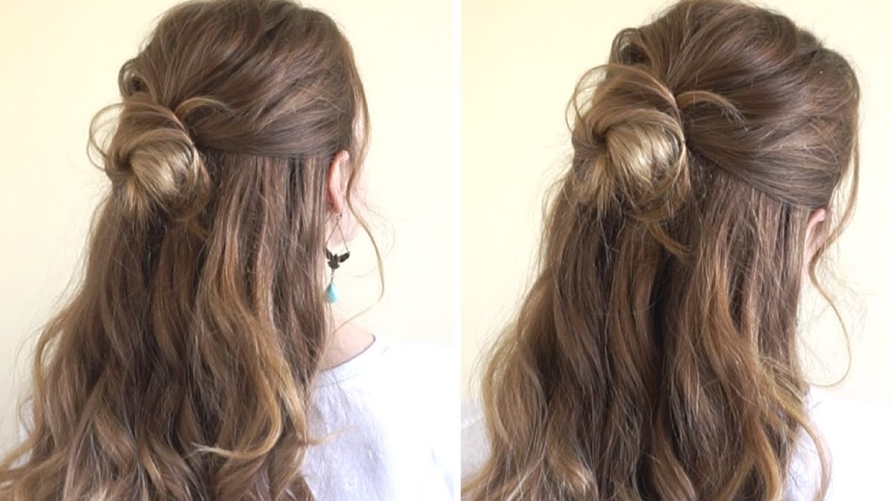 The Half-Up Bun